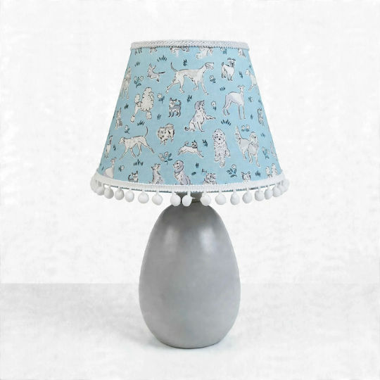 Kinder Tischlampe Beistelltischlampe Weiß 35x20x13cm E27