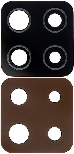 Rückkamera Objektivabdeckung Rahmenring Samsung Galaxy A42 5G A426 2020 Prism Dot Schwarz