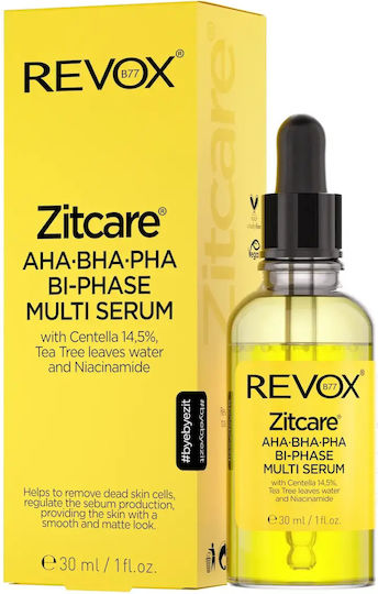 Revox Zitcare Ser De Față Anti-îmbătrânire Cu Centella Asiatica Și Niacinamidă 30ml