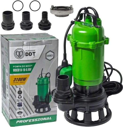 DDT Αντλία Νερού 4.13hp με Φλοτέρ και Κοπτήρες