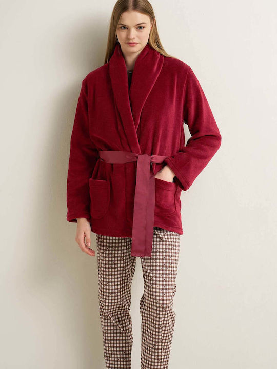 Vamp Winter Women's Blue Fleece Robe