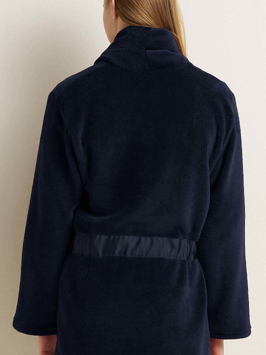 Vamp Winter Women's Blue Fleece Robe