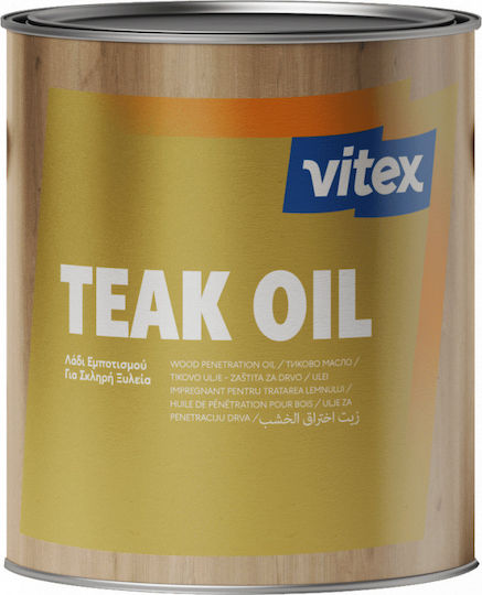 Vitex Teak Oil Πολυουρεθάνης Διαλύτου Άχρωμο Ματ 750ml