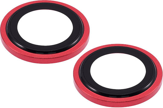 Casper Camera Protection Tempered Glass Red for iPhone 13 / 13 Mini