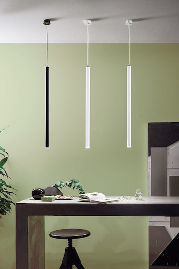 Ondaluce Висящо Тавано Осветително Тяло Бял LED с Топло Бяла Светлина 4x80см