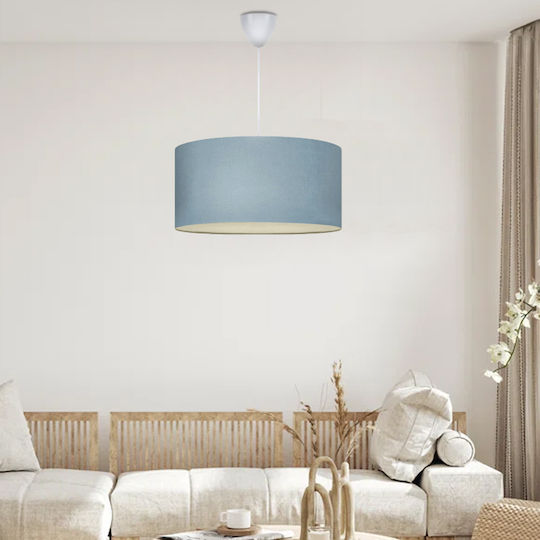 Megapap Monahan Κρεμαστό Φωτιστικό Μπλε με Ντουί E27 38x20x70εκ.