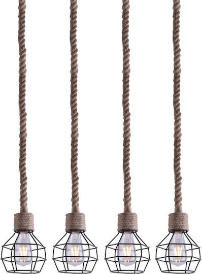 Home Lighting Κρεμαστό Φωτιστικό Μαύρο 85εκ. Home Lighting Κρεμαστό Φωτιστικό Μαύρο 85εκ.