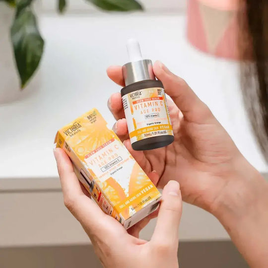 Victoria Beauty Vitamin C Age Pro Anti-Aging Serum Gesicht mit Vitamin C für Strahlkraft & Aufhellung 30ml
