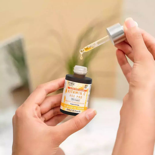 Victoria Beauty Vitamin C Age Pro Anti-Aging Serum Gesicht mit Vitamin C für Strahlkraft & Aufhellung 30ml