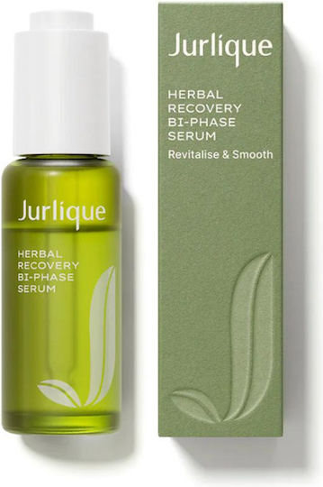 Jurlique Herbal Recovery Би-Фазен Хидратиращ и Против Стареене Серум за Лице с Витамин C и Витамин Е за Детоксификация и Блясък 30ml