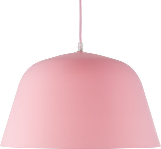 GloboStar Upvale Pendant Light Pink Bell with Socket E27 40x24cm