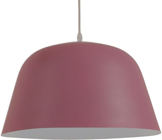 GloboStar Upvale Pendant Light Pink Bell with Socket E27 40x24cm