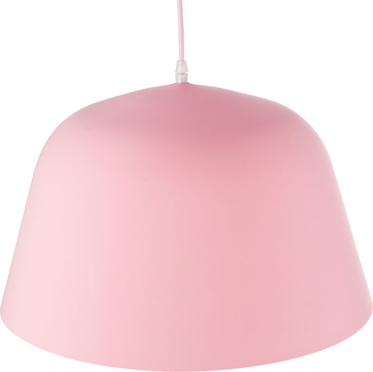 GloboStar Upvale Pendant Light Pink Bell with Socket E27 40x24cm