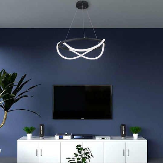 Atman Paris LED Κρεμαστό Φωτιστικό Μαύρο 60x60εκ. Atman Paris LED Κρεμαστό Φωτιστικό Μαύρο 60x60εκ.