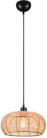 Trio Lighting Inga Pendant Light Brown 29x150cm Trio Lighting Inga Pendant Light Brown 29x150cm