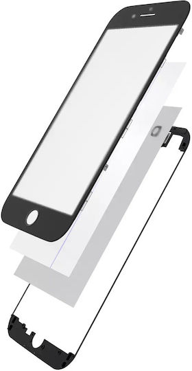Стъклена Рамка Oca Поляризатор Предварително Инсталиран iPhone 8 Plus Черен