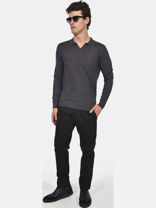 Polo Long Sleeve Shirt Anthracite