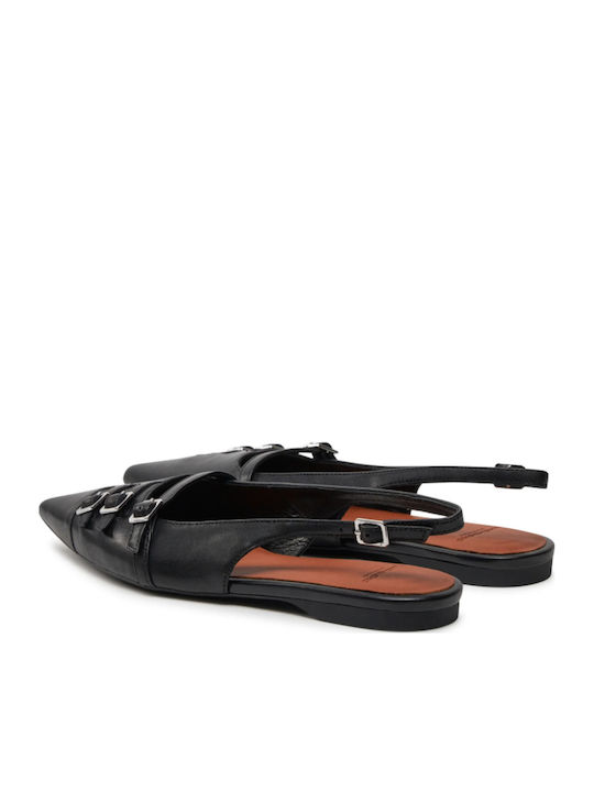 Hermine Women's Ballerina Shoes Slingback Black