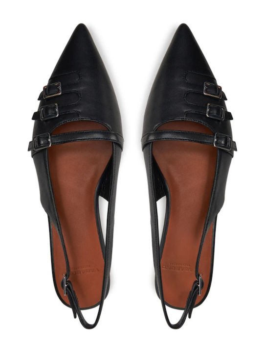 Hermine Women's Ballerina Shoes Slingback Black