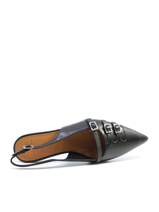 Hermine Women's Ballerina Shoes Slingback Black