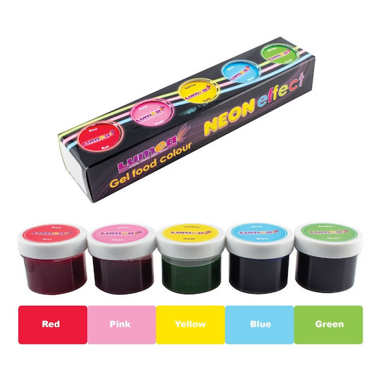 Lumea Coloranți Alimentari În Formă De Gel Multicolori 5 Bucăți 10gr
