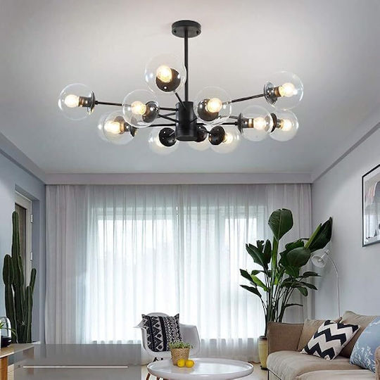 Lightplanet Candelabru Suspendat Negru