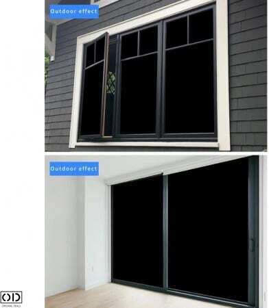 Self-adhesive Protective Film Window Glass Uv Solar Protection Privacy Acrylic Pvc 70 X 200 Cm 0.5 Mm Thickness Black Original Deals