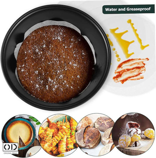 Hârtii Antiadherente Rotunde pentru Air Fryer 15.2cm 50 bucăți