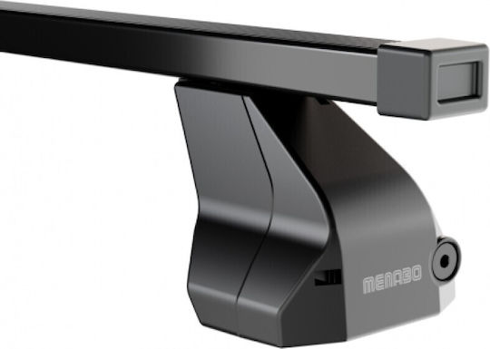 Menabo Komplettes Dachträger-Set aus Metall Omega L 130 cm Schwarz Kia Sportage QL 5-Türen 2016–2021-2 Stück 9660 Mb+12680 Mb Mp.ki.12680/mb-omgb-8