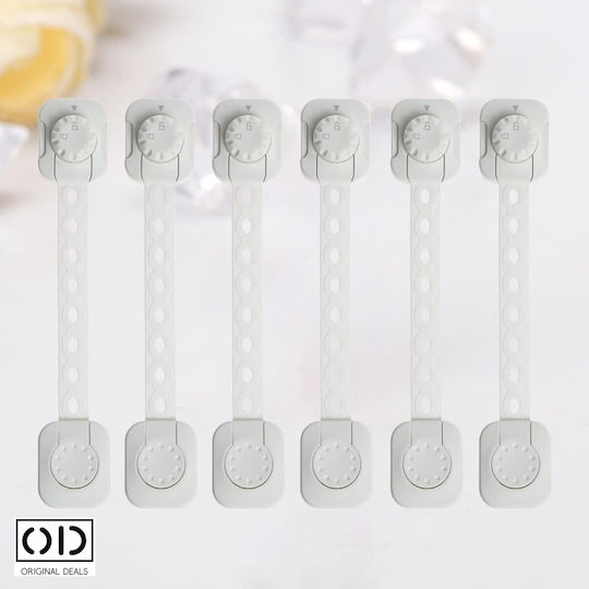 Siguranță pentru dulap și sertar din plastic 6 bucăți