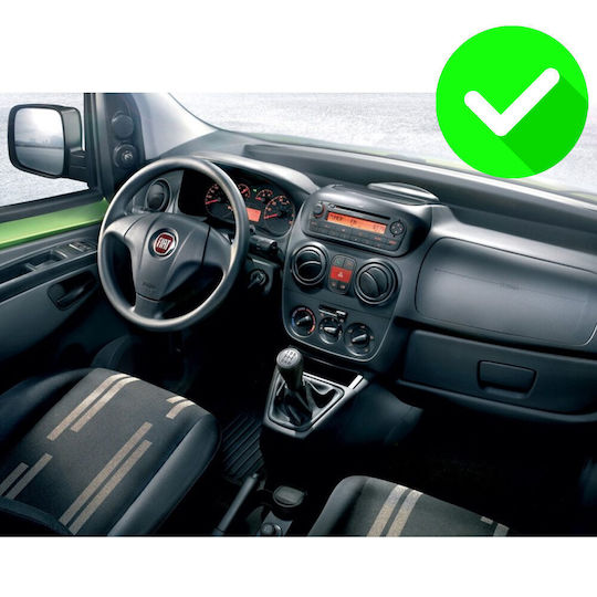 Carmedia Ηχοσύστημα Αυτοκινήτου για Fiat Fiorino / Qubo Citroen Nemo 2008-2018 (Bluetooth/USB/WiFi/GPS/Apple-Carplay/Android-Auto) με Οθόνη Αφής 9.5"