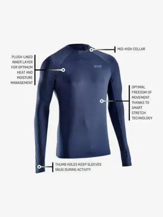 Bluza Mânecă Lungă Albastru Marin