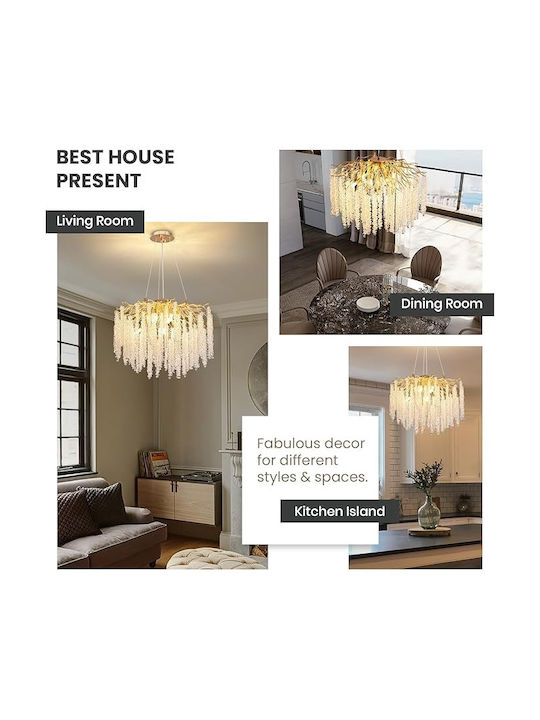 Lightplanet Chandelier 5xE14 Gold B6698/500