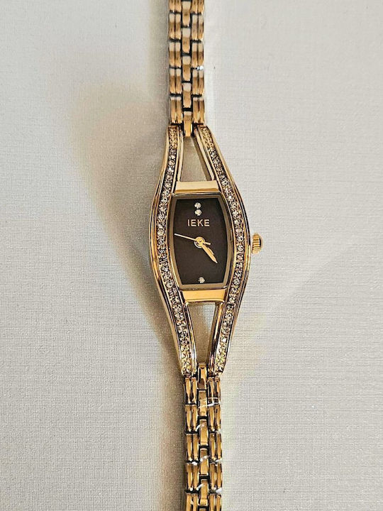 Regina Womens Watch Battery with Stainless Steel Bracelet Gold/Black Regina Womens Watch Battery with Stainless Steel Bracelet Gold/Black