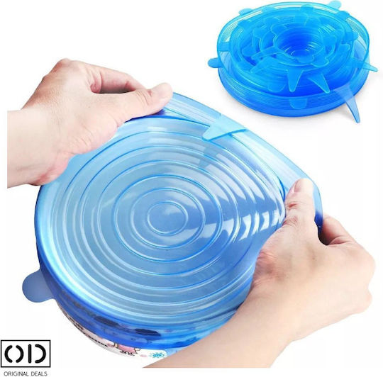 Capacul Containerului Din Silicon În Culoare Albastră