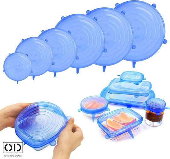 Capacul Containerului Din Silicon În Culoare Albastră
