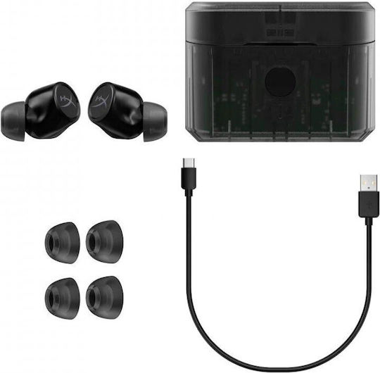 HyperX Cirro In-ear Bluetooth Handsfree Căști cu Rezistență la Transpirație și Carcasă de Încărcare Negru