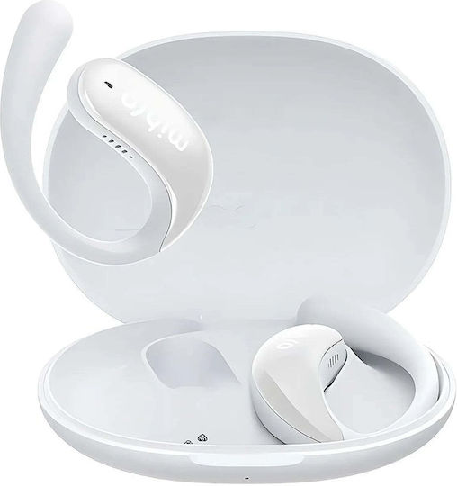 Open Ear Bluetooth Kopfhörer mit Schweißbeständigkeit und Ladekoffer Weiß