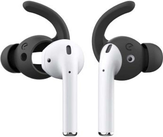KeyBudz Ultra Ear Hook σε Μαύρο χρώμα για Apple AirPods 1/2