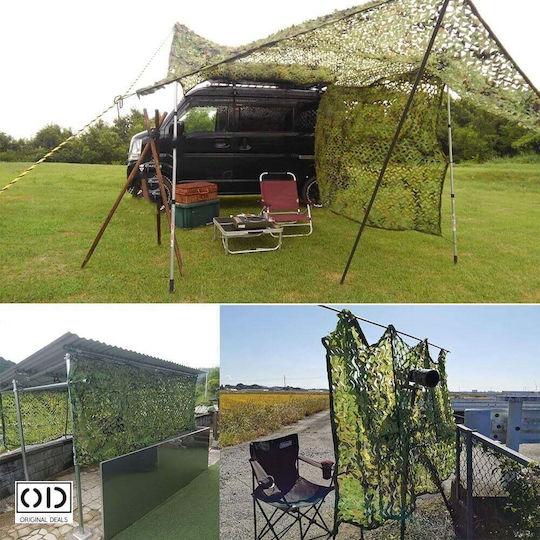 Plasă De Camuflaj Verde Cu Acoperire PVC 2x9m