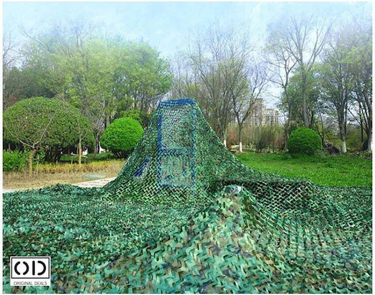 Plasă De Camuflaj Verde Cu Acoperire PVC 2x9m