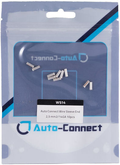 Auto-Connect Accesorii Sistem Audio Auto Mansoane pentru cabluri, capăt 2,5mm²/14GA, pungă cu 10 bucăți