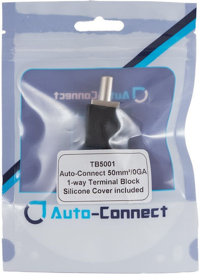 Verstärker Adapter 1x50mm²/0ga auf 1x35mm²/4ga Messingkern Satin-Nickel beschichtet Auto-connect 720tb5001