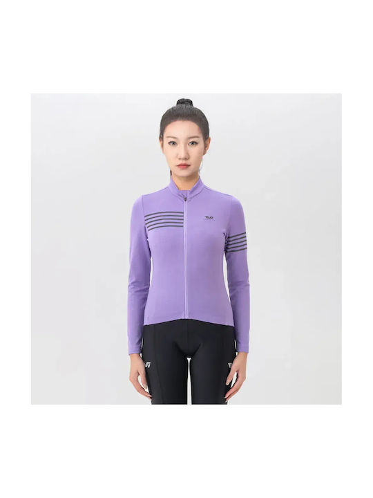 Rockbros Tricou Mânecă Lungă Pentru Femei Mountain Bike Violet