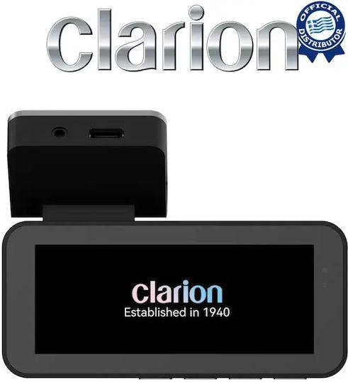 Clarion Комплект Автомобилна Камера DVR 1440P с Екран 3.39" Wi-Fi и Камера за Задно Виждане