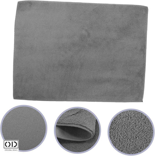 Set 5 Microfiber Cloths Car Home Cleaning Super Absorbent Leaves No Streaks Lint 60 X 30 Cm Original Deals