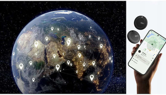MiLi MiTag Google Find Hub Schwarz 3 Stück