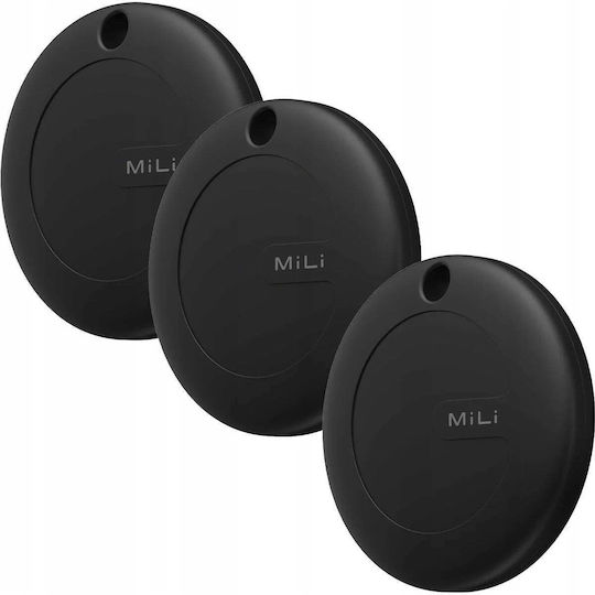 MiLi MiTag Google Find Hub Schwarz 3 Stück