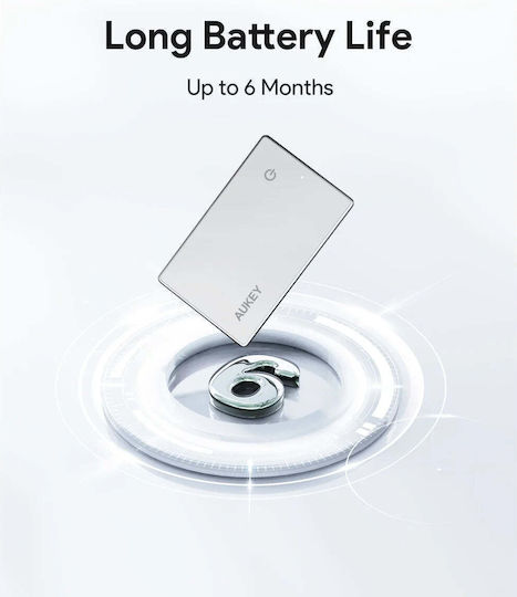 Aukey Track Mate 3 Kompatibel mit Apple Find My Silber