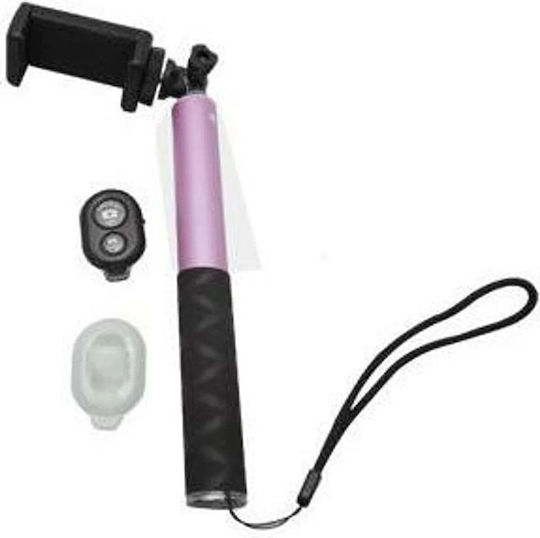 Ultron Alu 80 Selfie Stick with Bluetooth Remote Control Pink